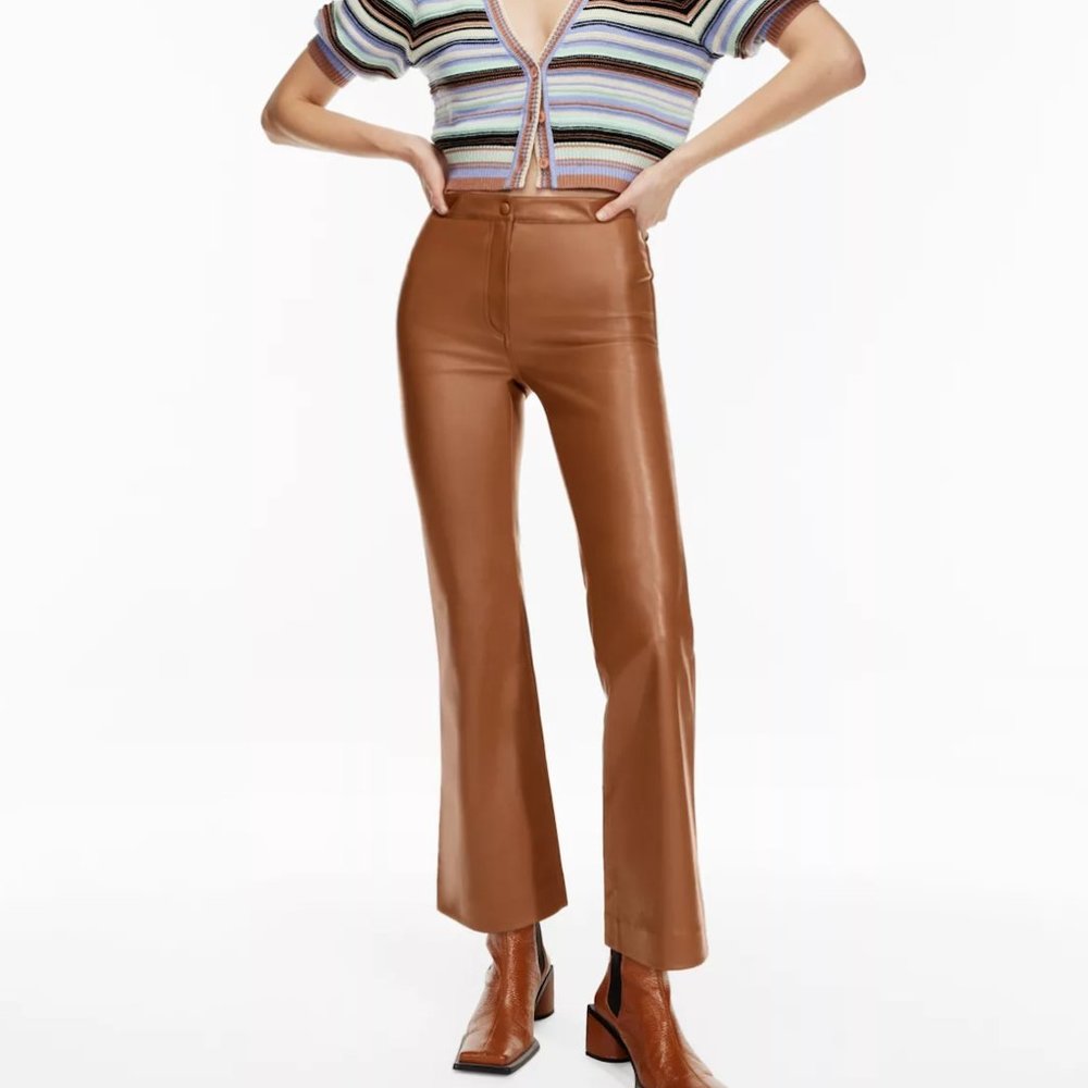 Aritzia - Wilfred Adele Pant - Cognac - Size 8